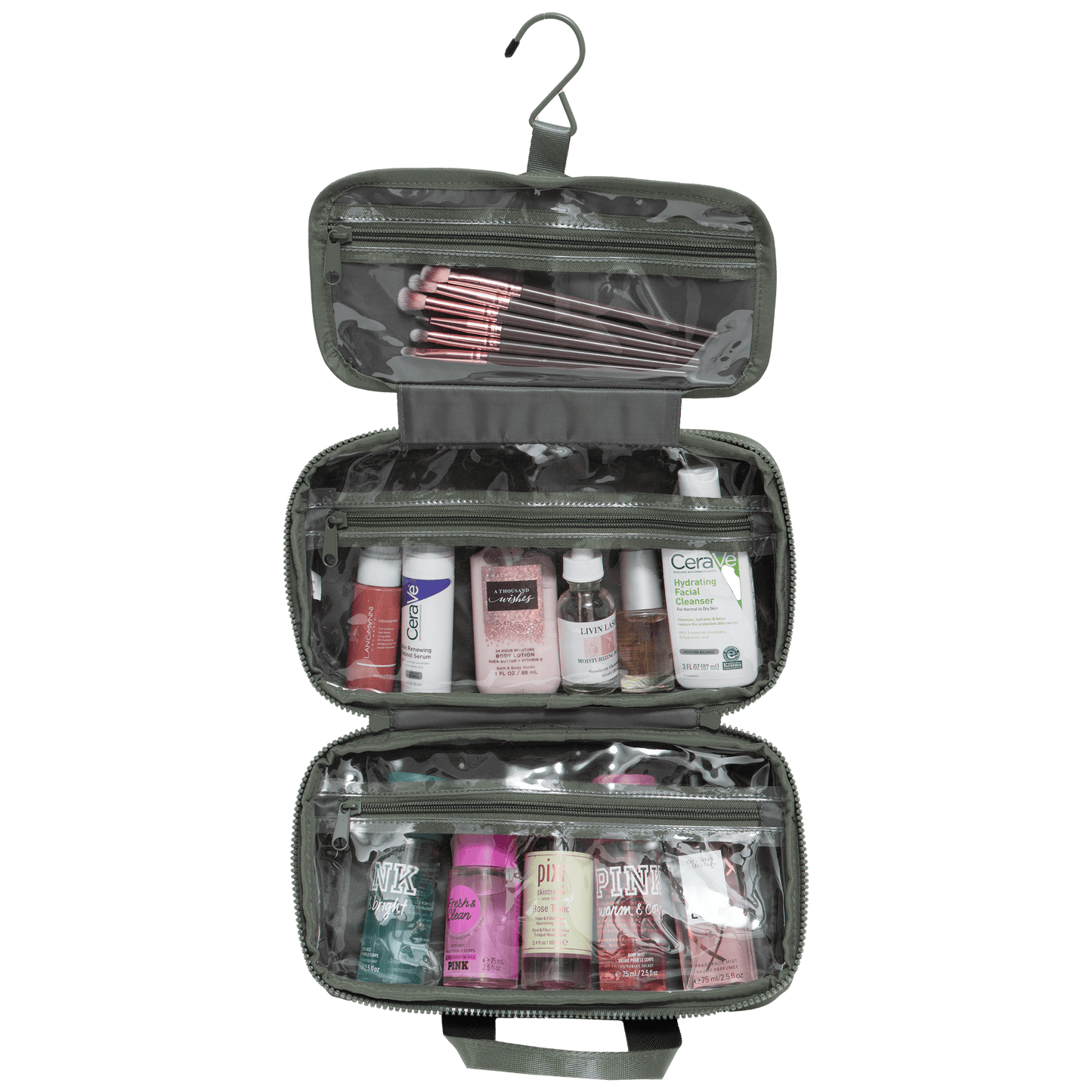 Joan & David The Sport Nylon Double Handle Hanging Toiletry Case
