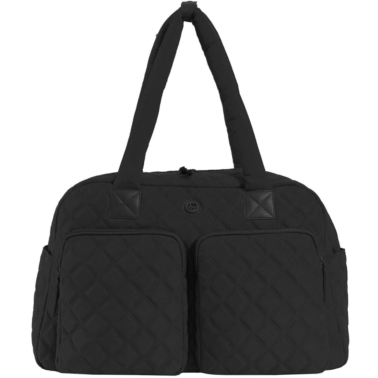 Joan & David Two Pocket Diamond Quilted 22 in. Duffel Bag