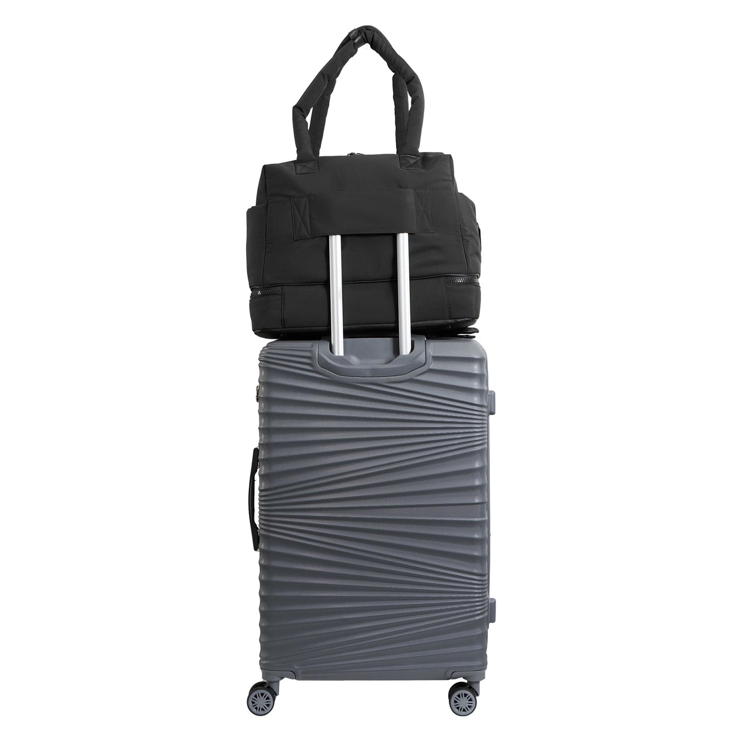 Joan & David The Lainey Sport Nylon Drop Bottom Duffel Bag