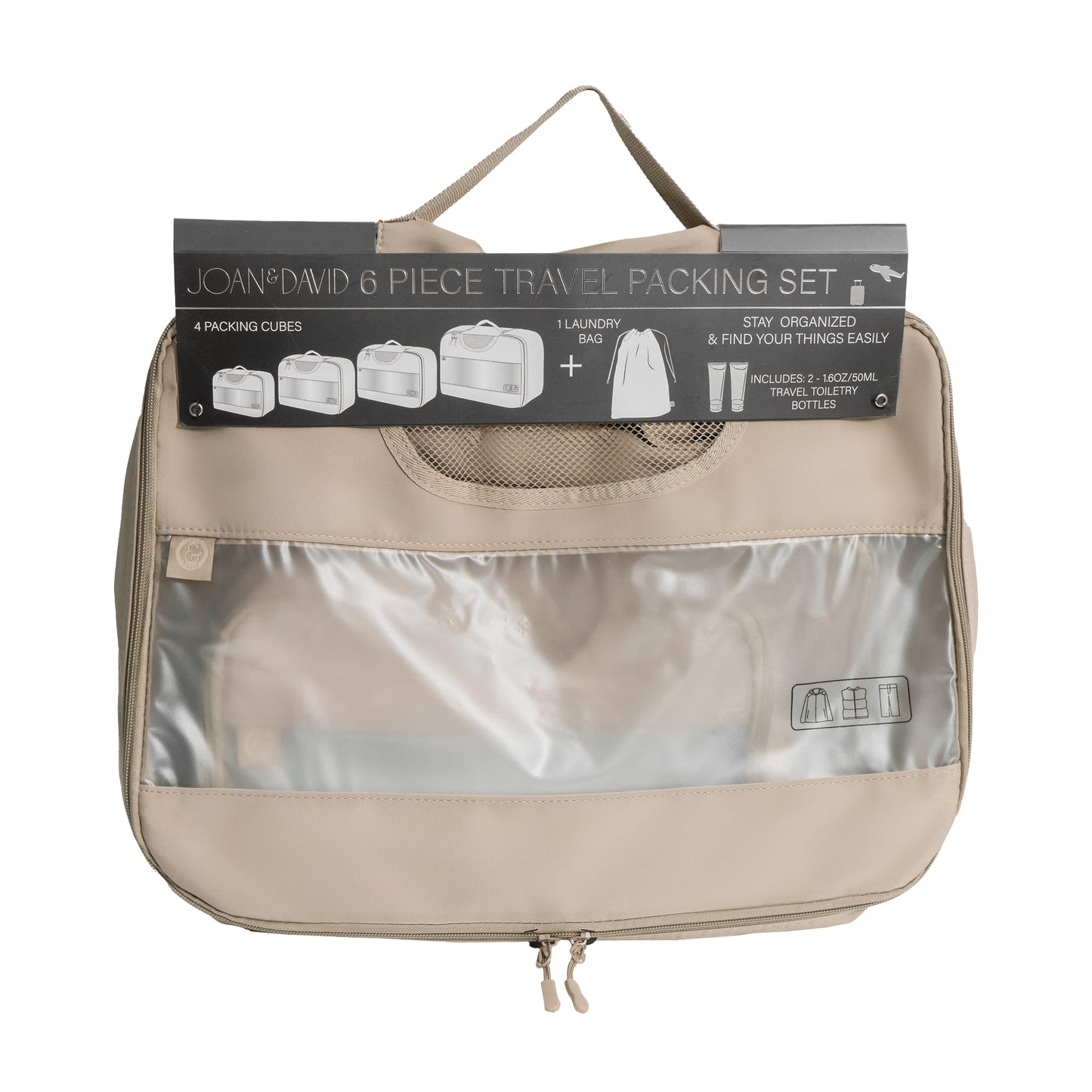 Joan & David 6 Piece Travel Packing Cube Set