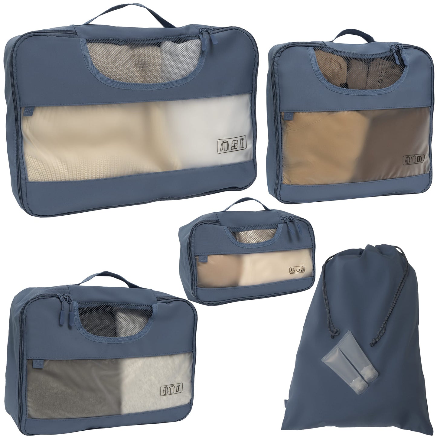 Joan & David 6 Piece Travel Packing Cube Set
