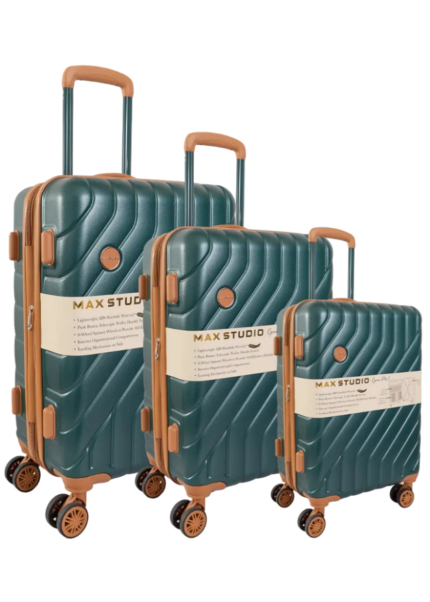 Max Studio PC 3-Piece Luggage Set Valletta Collection