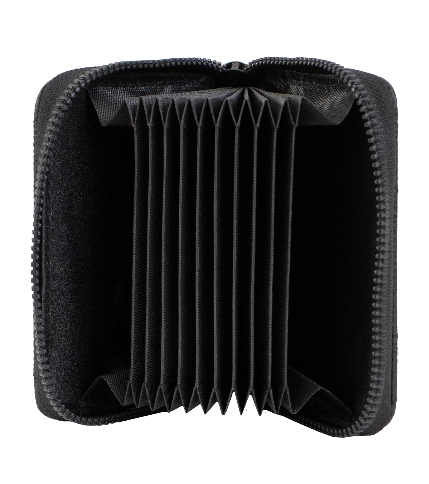 Rebecca & Rifka Quilted Pebble Chevron Medallion Zip Accordion Wallet