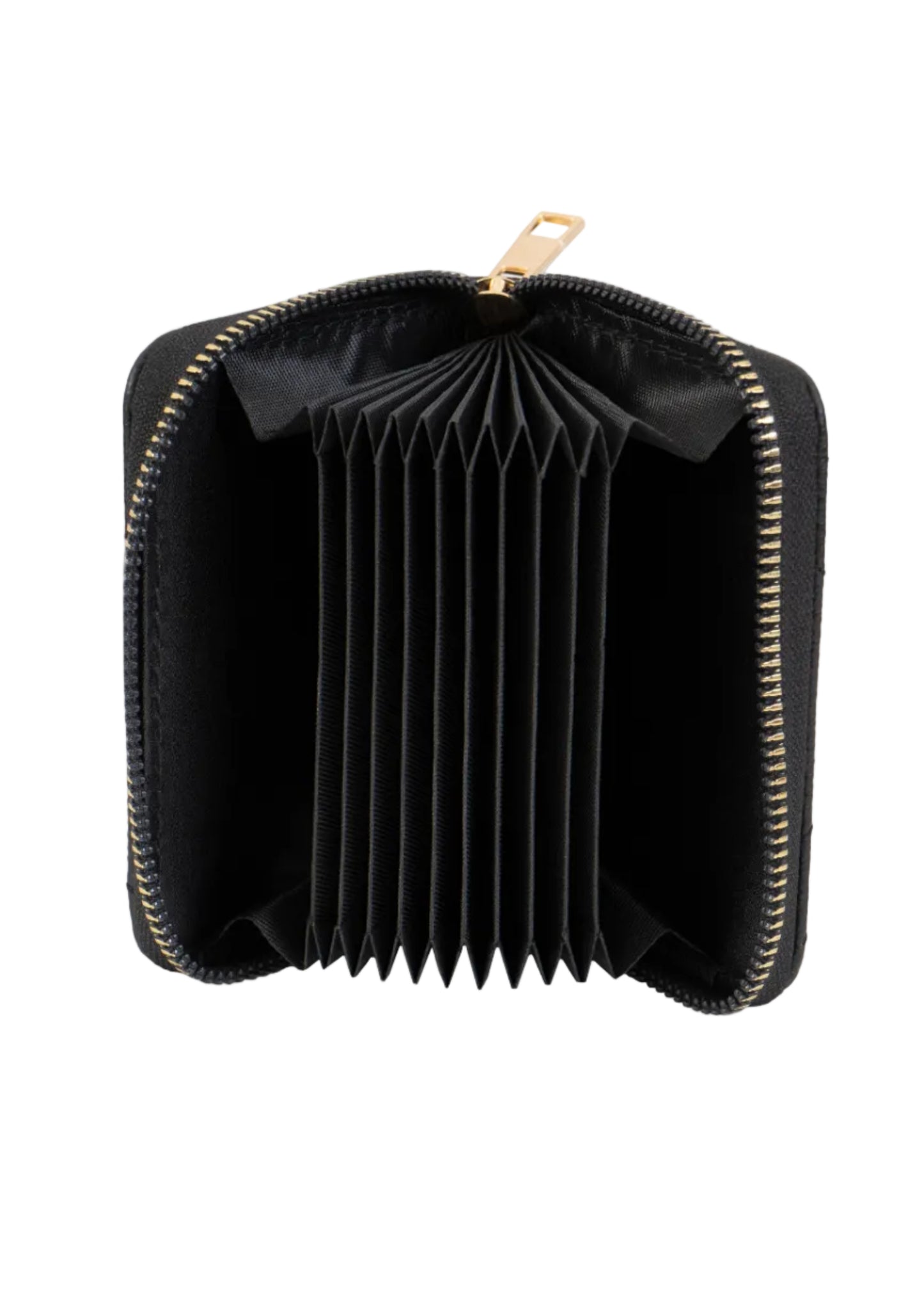 Rebecca & Rifka Quilted Pebble Chevron Medallion Zip Accordion Wallet