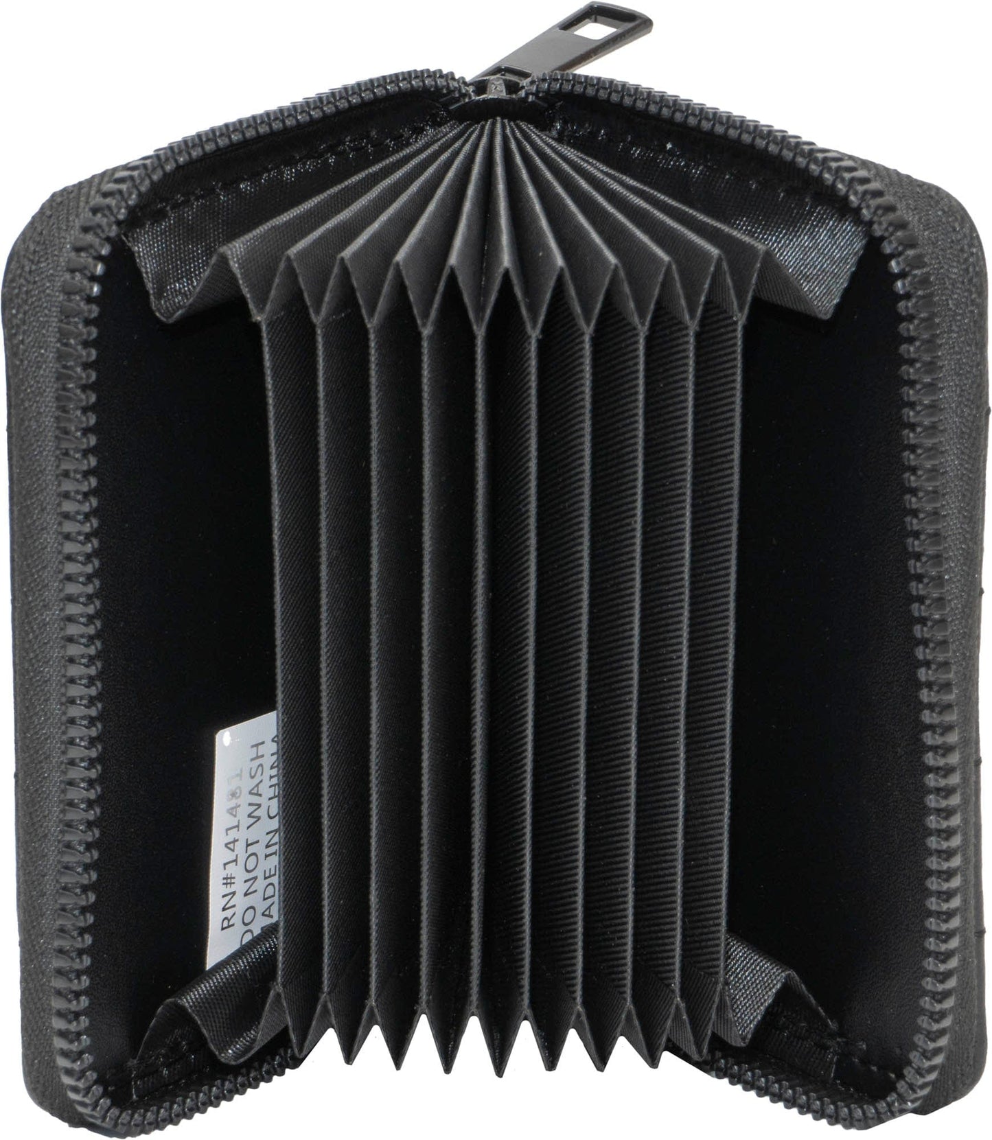 Rebecca & Rifka Smooth Tubular Quilt Medallion Zip Accordion Wallet