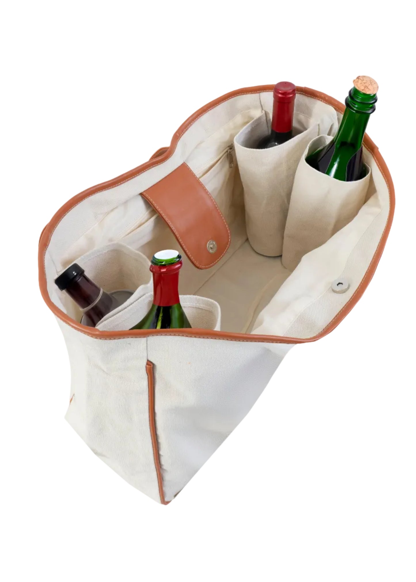 Magid Canvas Wine Tote "IT'S WINE O'CLOCK"