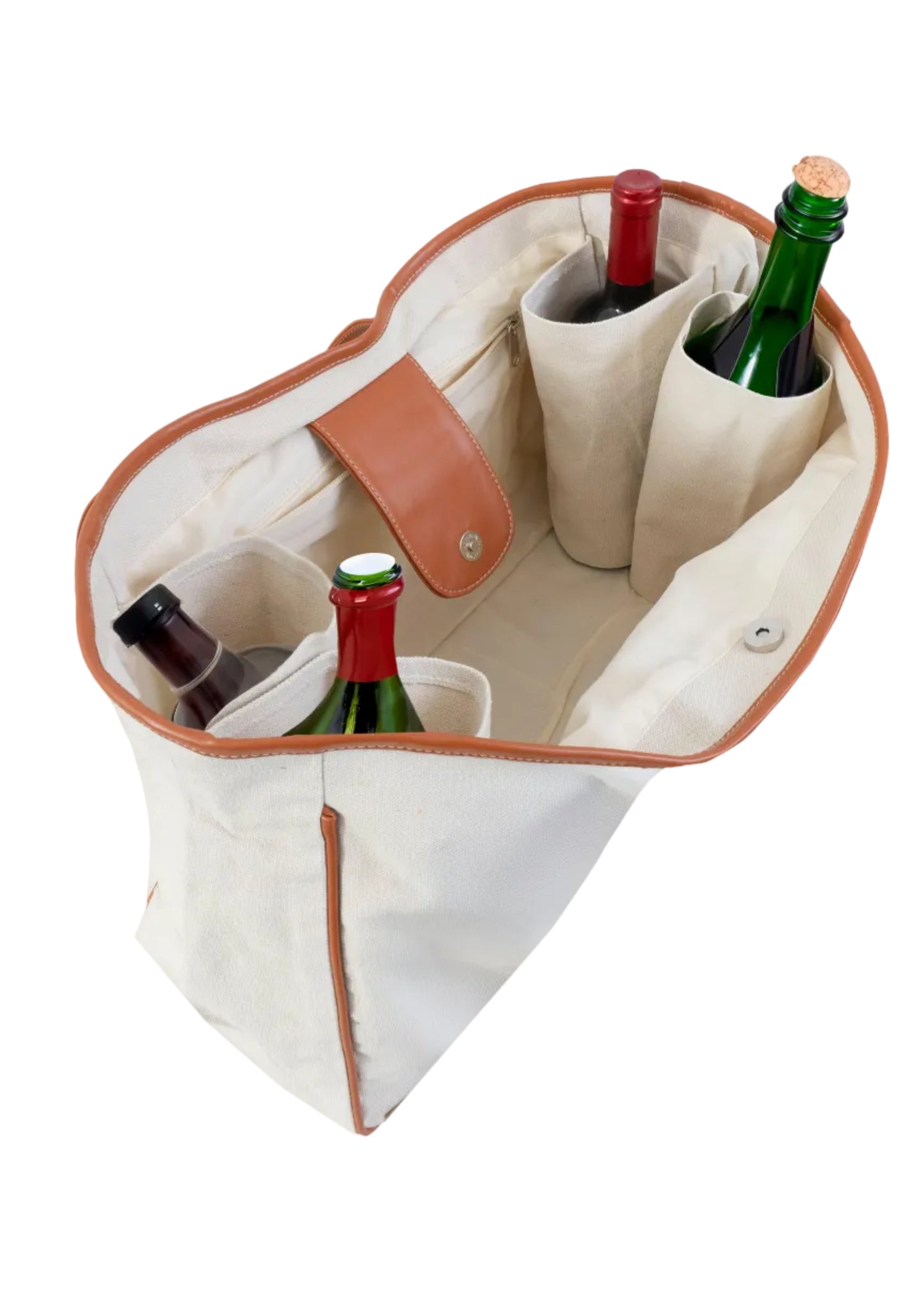Magid Canvas Wine Tote "MAMA NEEDS WINE"