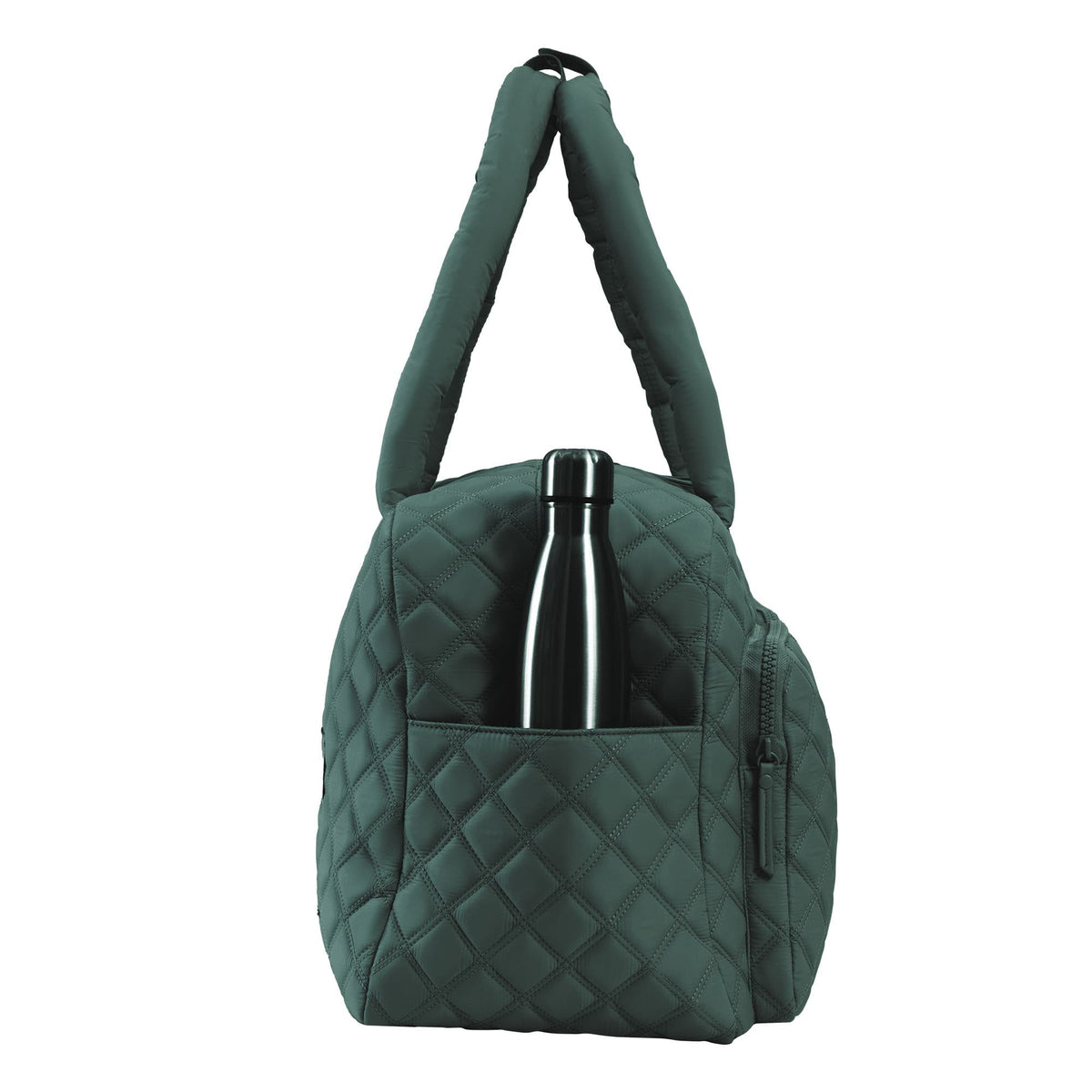 Joan & David Two Pocket Diamond Quilted 22 in. Duffel Bag