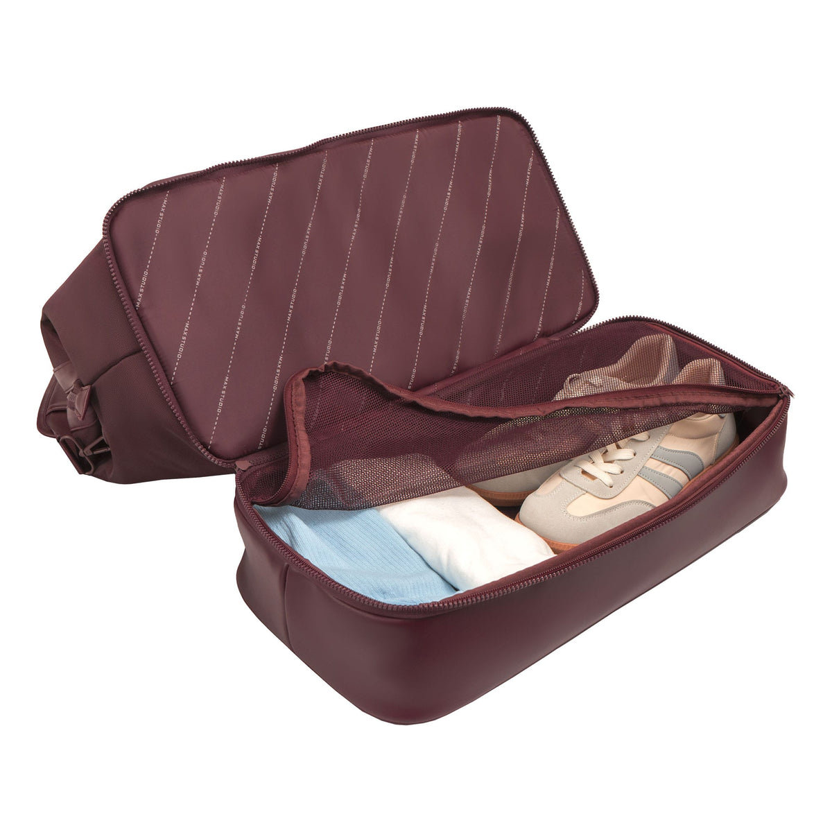 Max Studio The Spencer 20 Inch 1680 Denier Nylon Drop Bottom Weekender Duffle