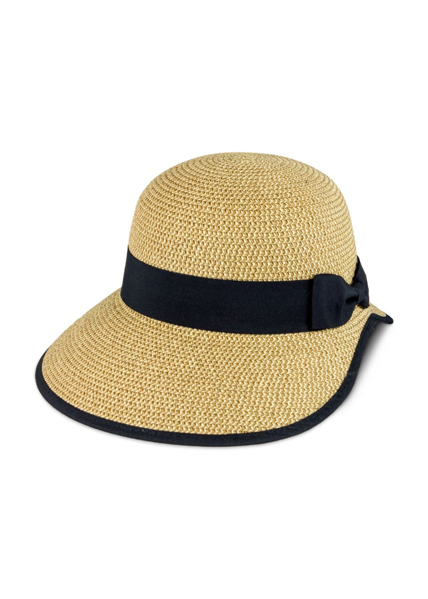 Magid Two Tone Straw Ribbon Garden Hat