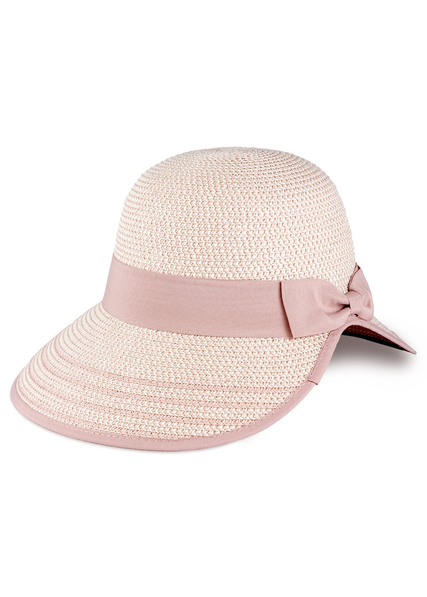 Magid Two Tone Straw Bow Garden Hat
